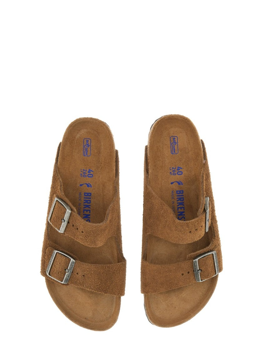 Birkenstock Leather Narrow Buckle Arizona Sandals