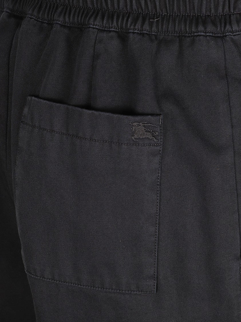 Burberry Trousers With Equestrian Knight Embroidery