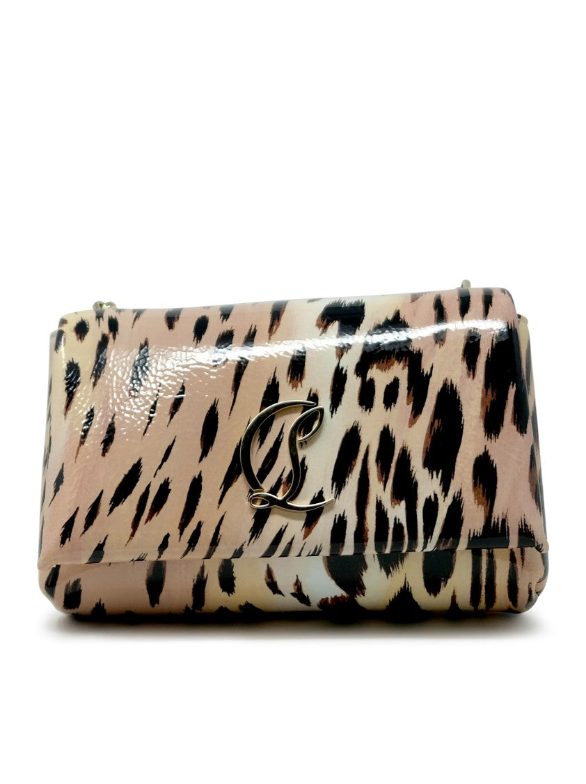 Christian Louboutin Leopard Gigi Naplak Leather Loubi54 Pouch Bag