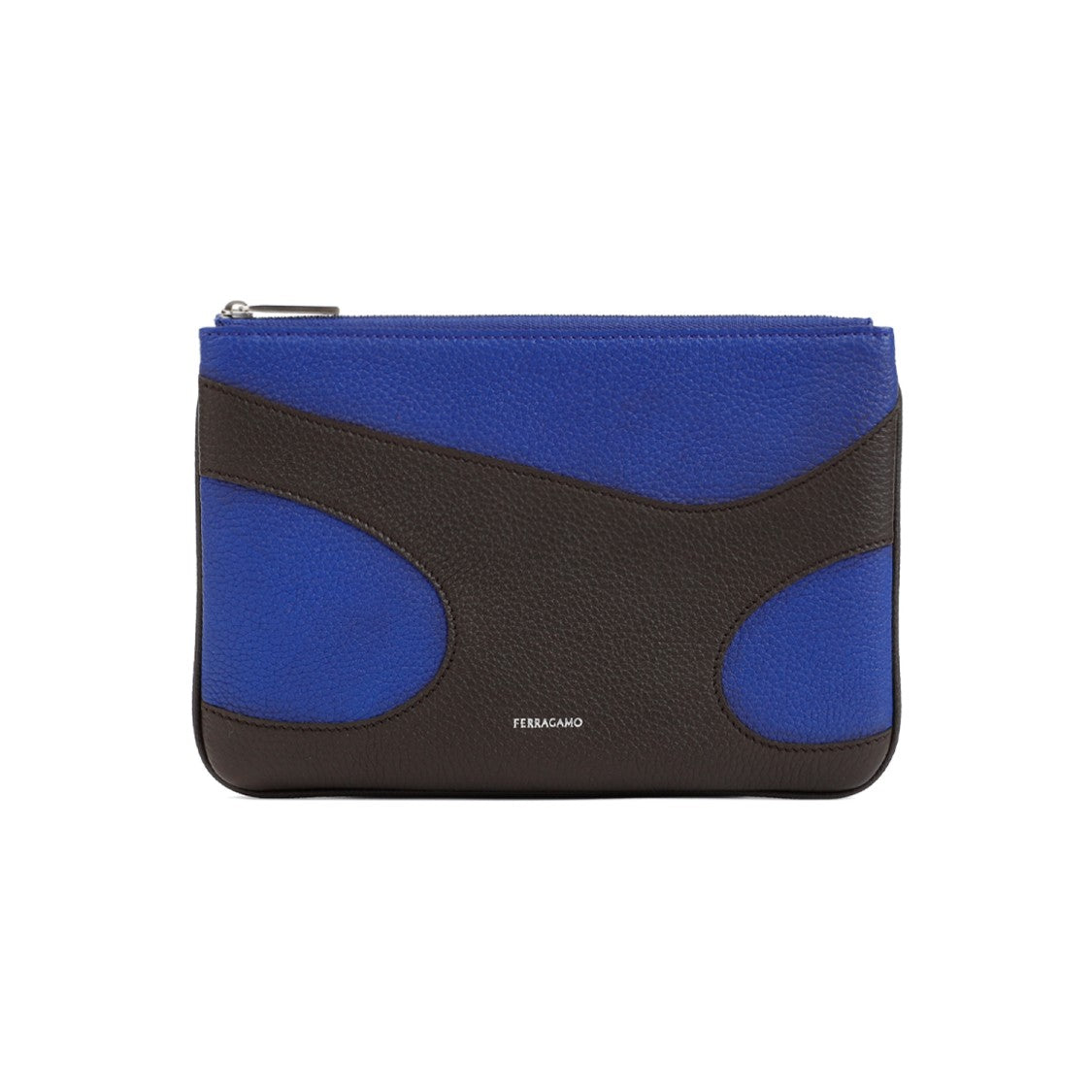 Ferragamo Brown Calf Leather Cut Out Phone Case