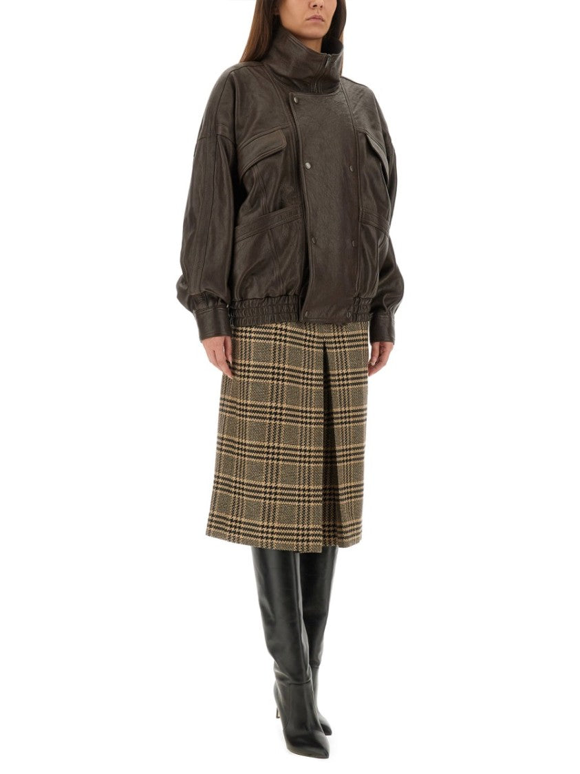 Saint Laurent Silk And Cashmere Pants Skirt