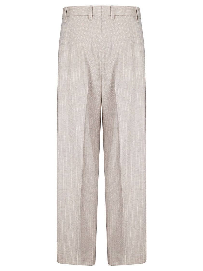 Hed Mayner Black High-Waist Oversized Trousers