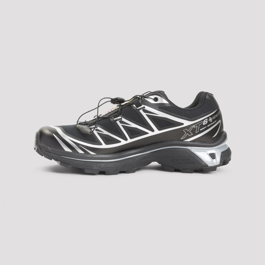 Salomon Dynamic Black Sneakers With Rugged Outsole And Lace Toggle System