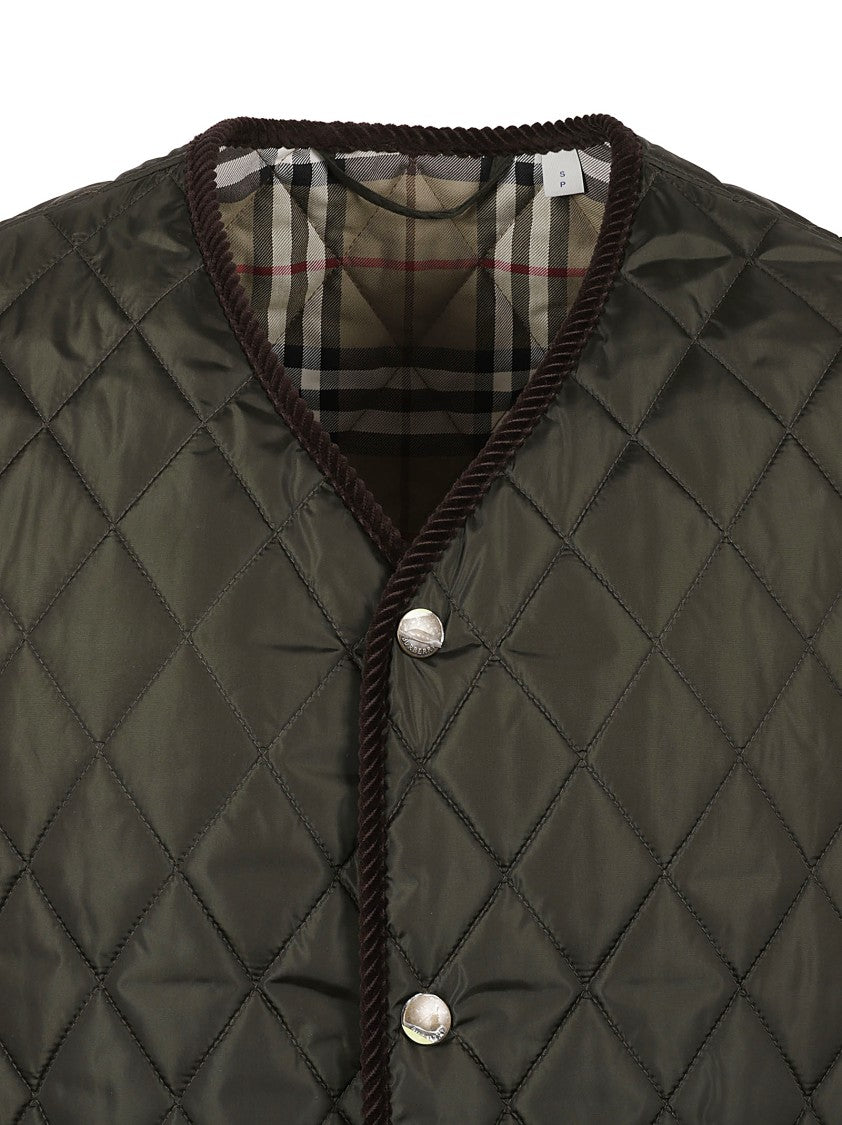 Burberry Diamond Quilted Sleeveless Coat
