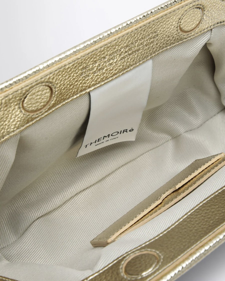 Themoirè Bios Gold Laminate Baguette Bag