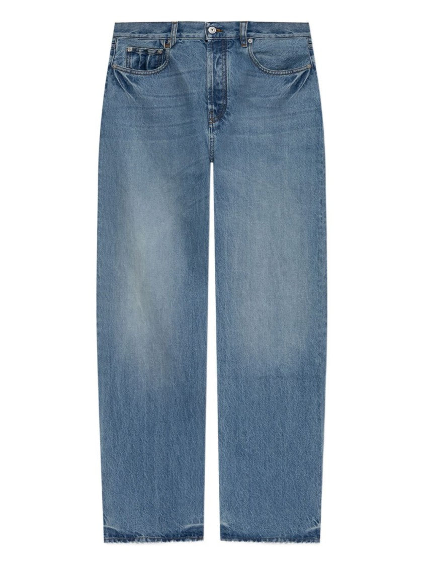 Jacquemus Blue Natural Cotton Straight Leg Jeans