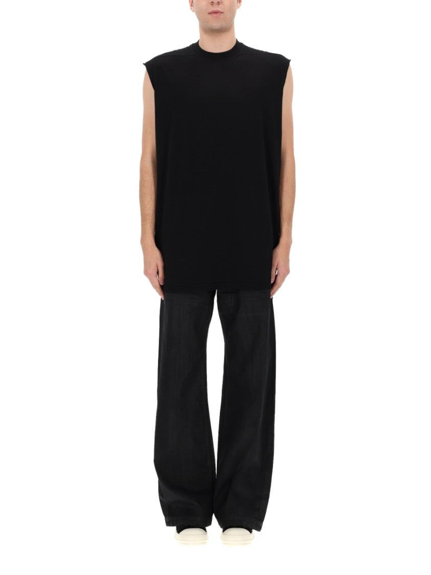 Drkshdw By Rick Owens Tarp-T Cotton Asymmetrical Tank Top