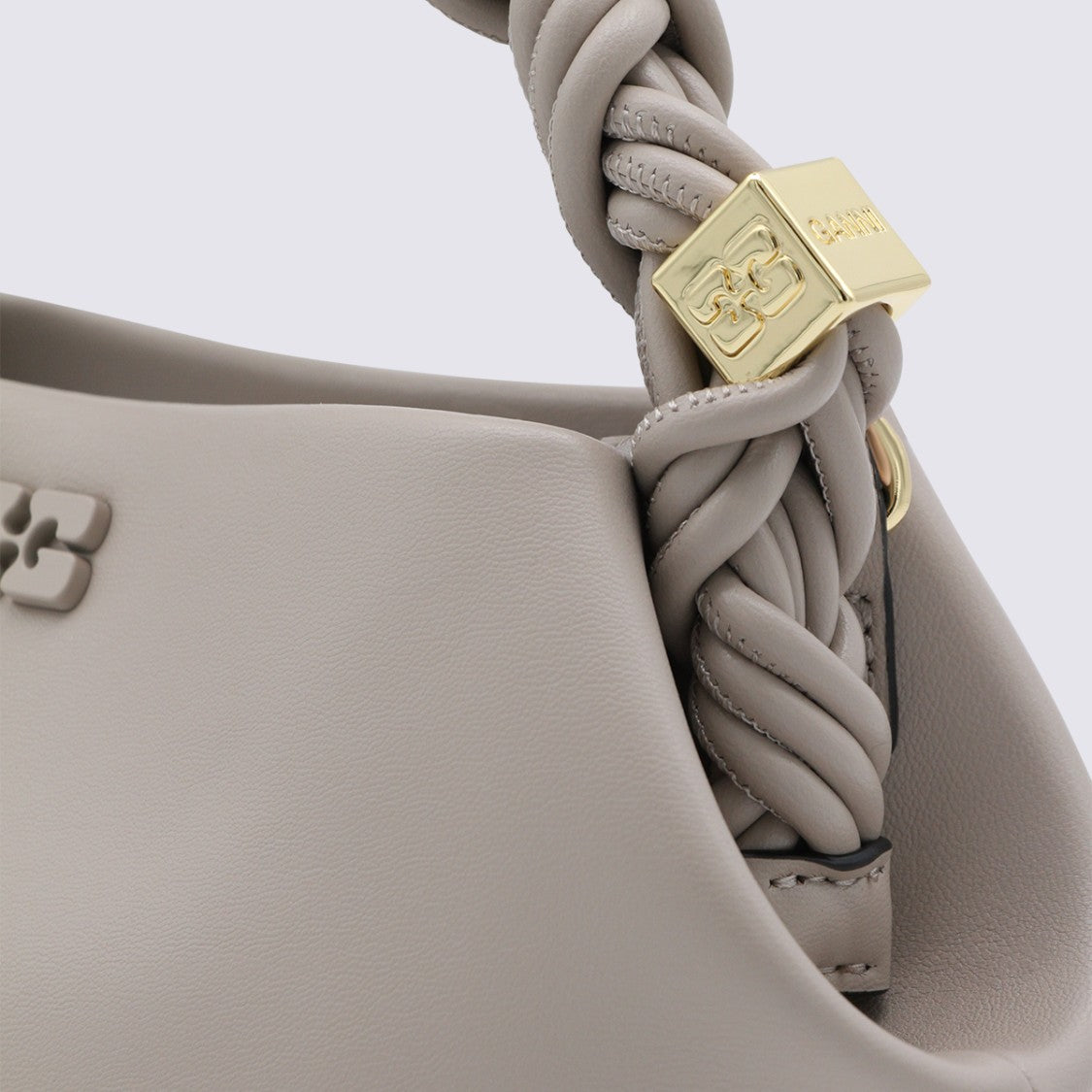 Ganni Beige Top Handle Bag