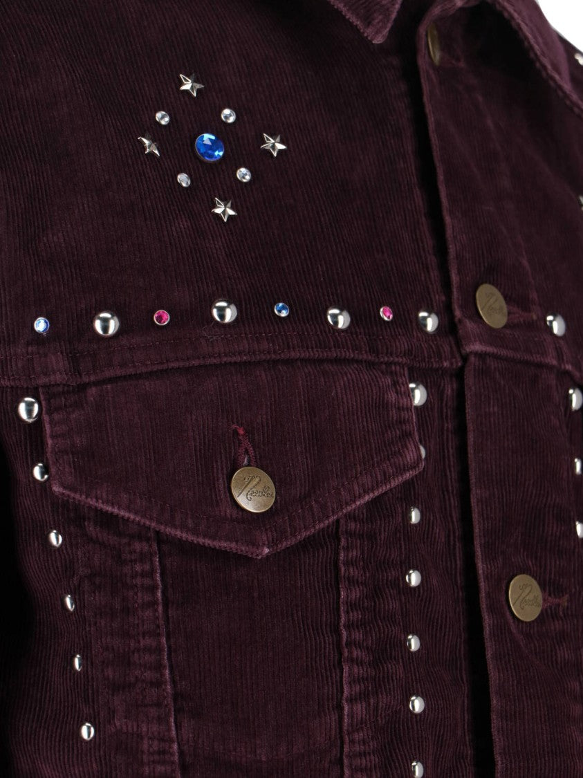 Needles Purple Cotton Blend Corduroy Studs Jacket