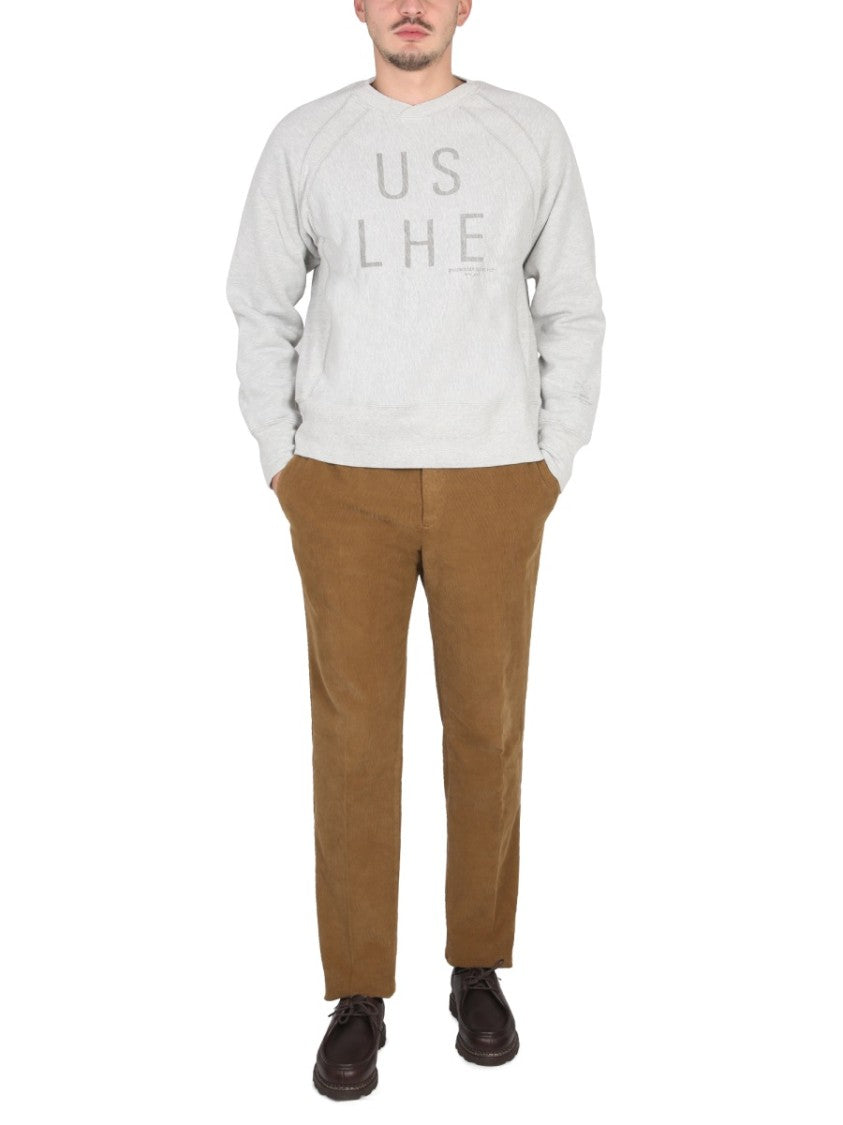 Engineered Garments Relaxed Fit Crewneck Sweatshirt With Logo