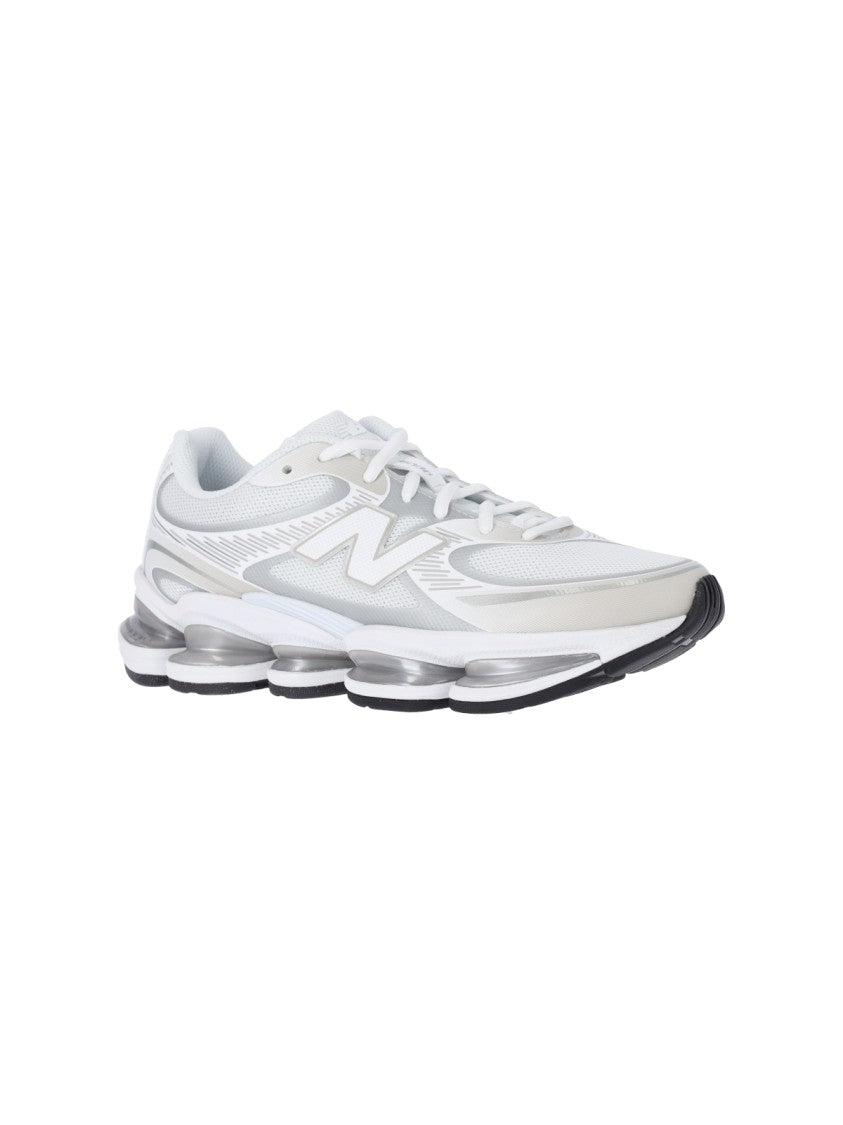 New Balance White 2000 Fabric Mesh Sneakers