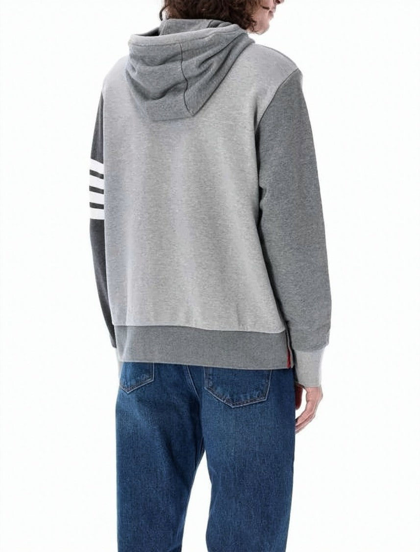 Thom Browne Two-Tone Grey Hoodie