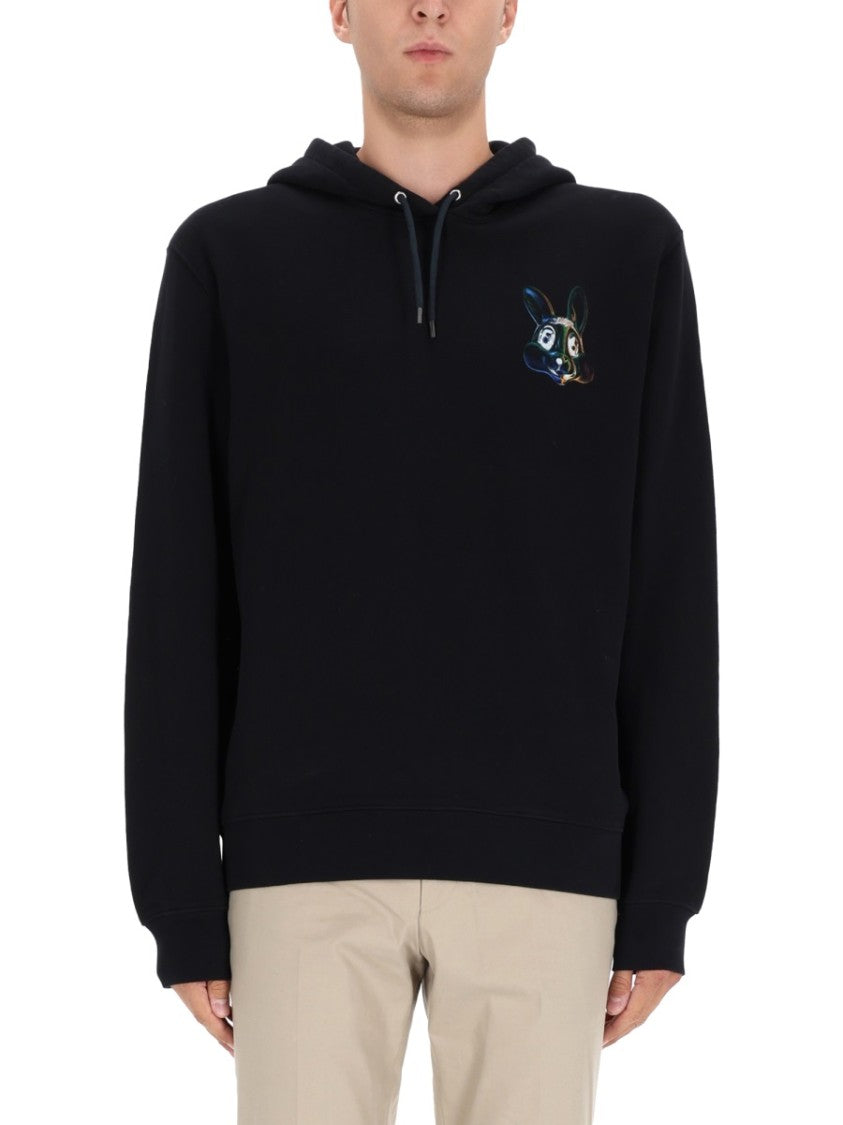 Ps Paul Smith Hooded Black Sweatshirt