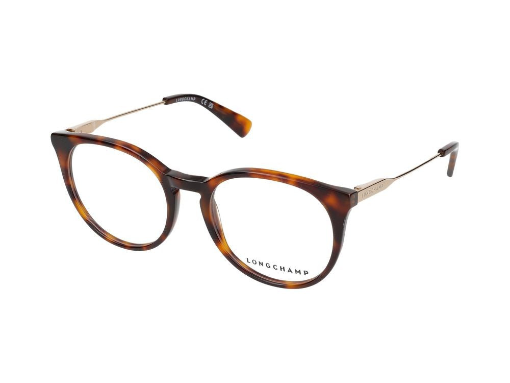 Longchamp Havana Lo2720 Acetate Round Eyeglasses