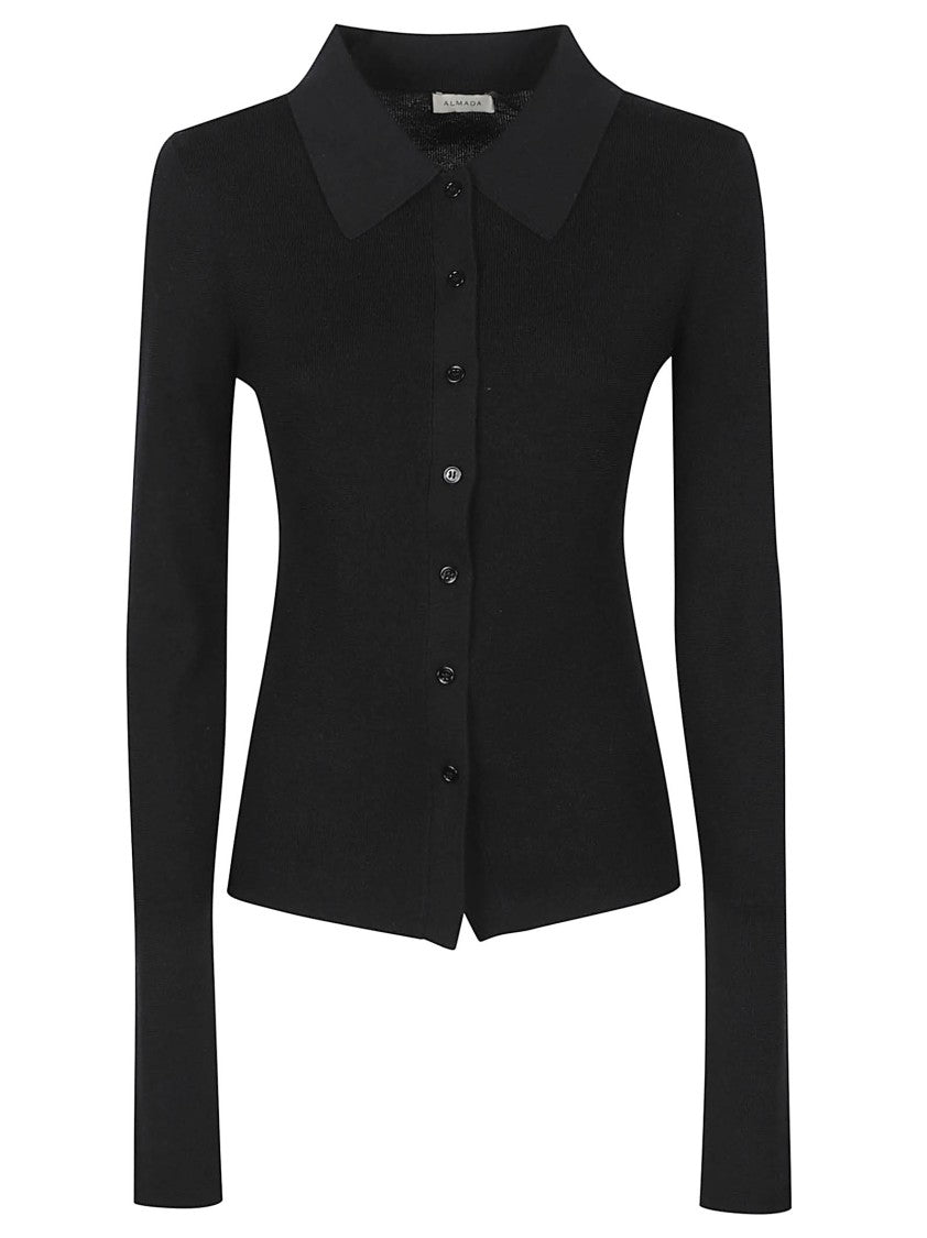 Almada Label Lili Rib Ribbed Cotton Cardigan