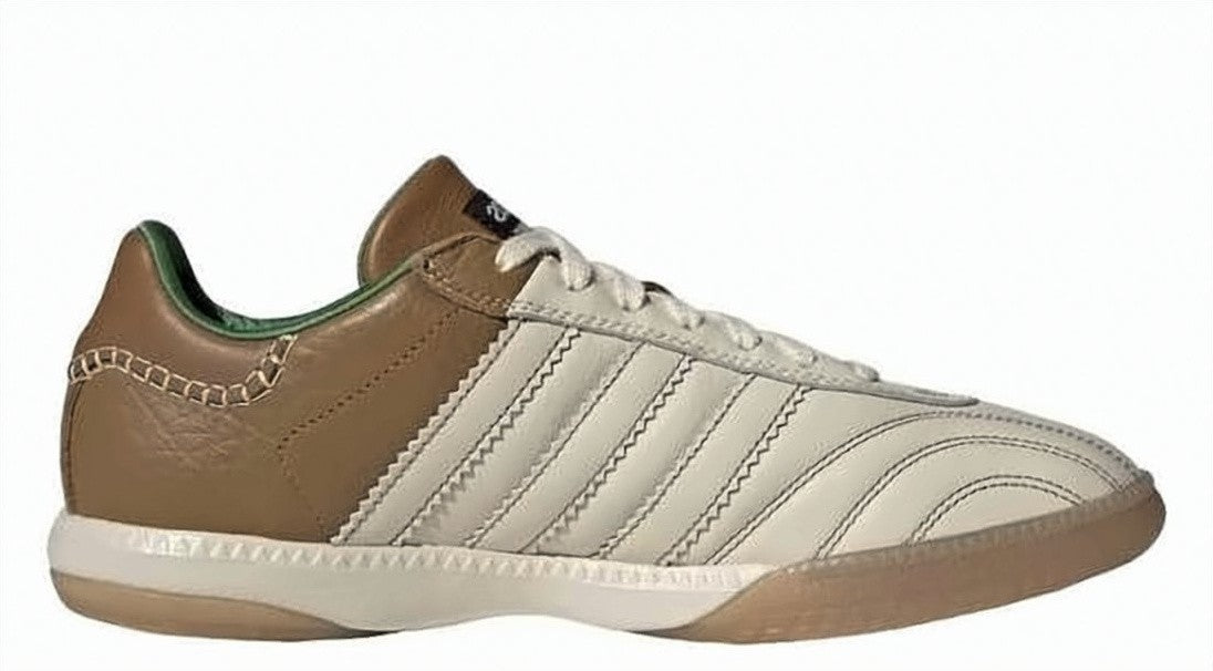 Wales Bonner Low-Top Cream And Brown Leather Sneakers