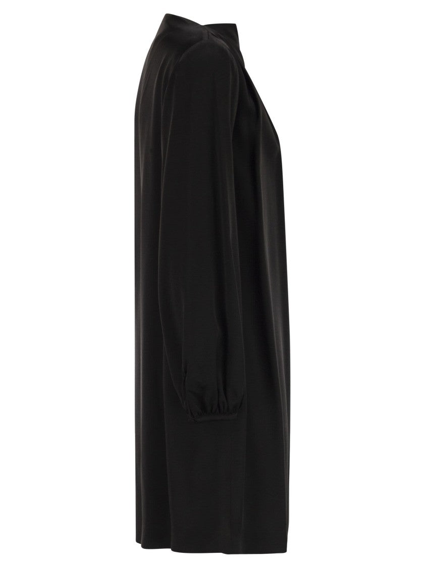 Max Mara Cabina1234 - Mini Dress In Shiny Satin Reverse Fabric