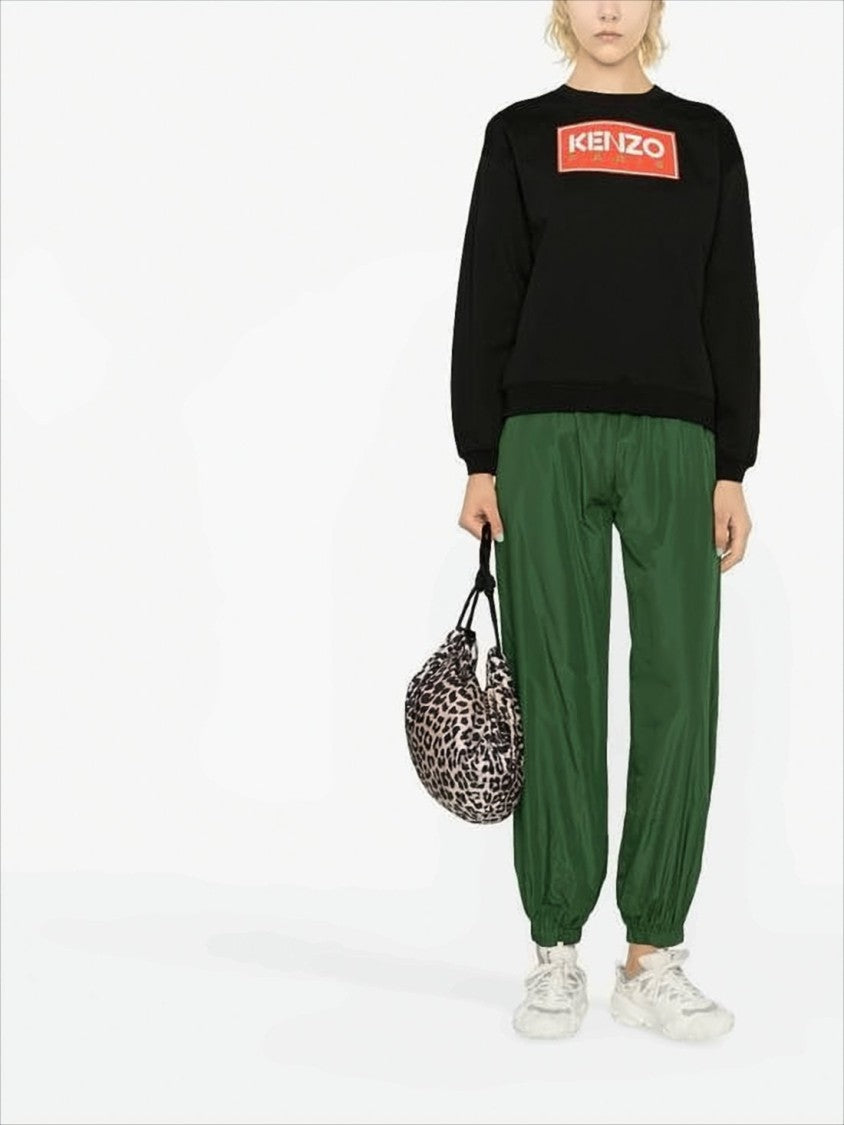 Kenzo Relaxed-Fit Long Sleeve Top With Bold Chest Patch