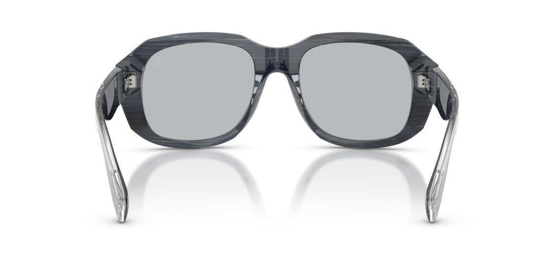 Brunello Cucinelli Grey 0Bc4027s Marbled Acetate Oversized Square Sunglasses