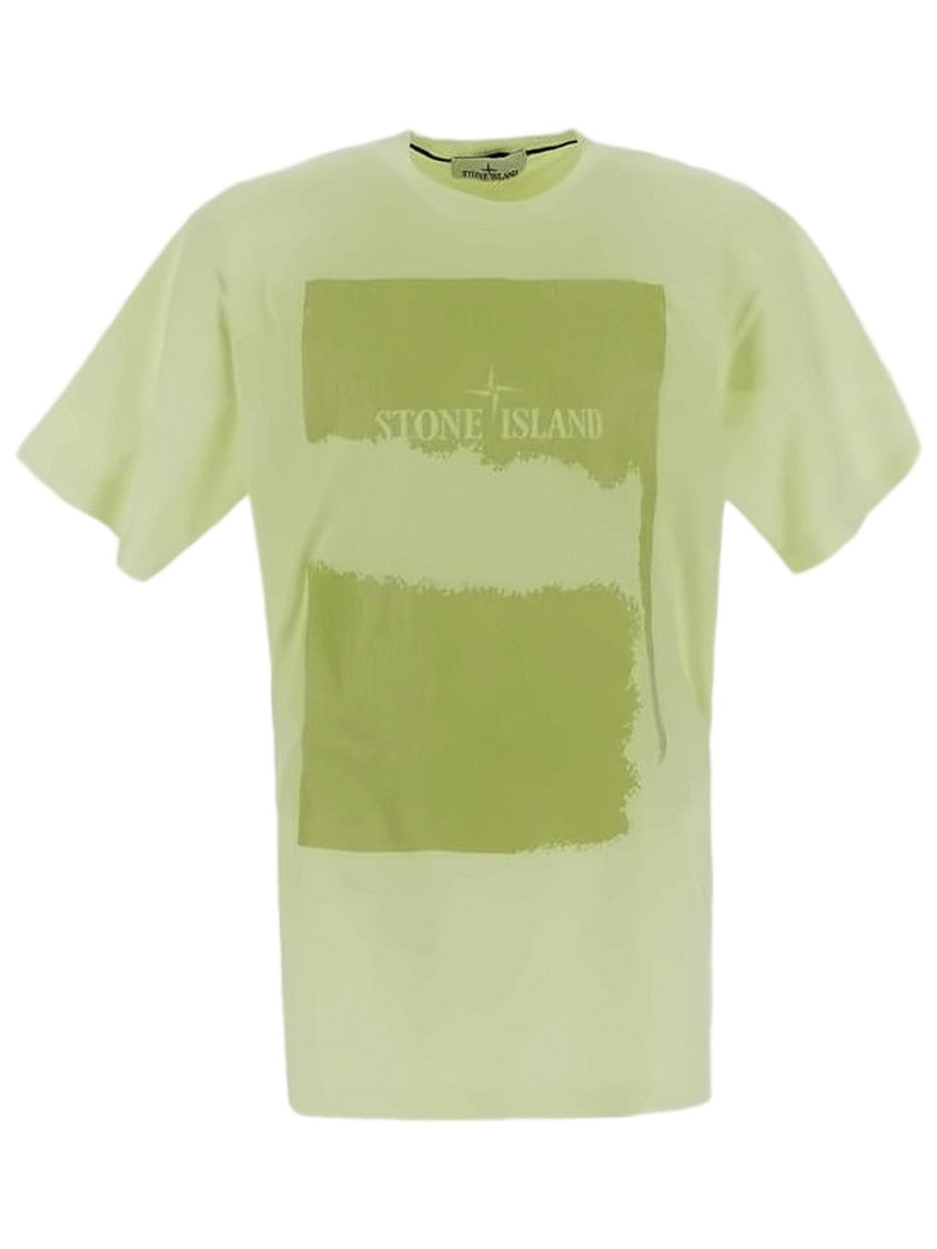 Stone Island Relaxed-Fit Graphic T-Shirt With Textured Detailing