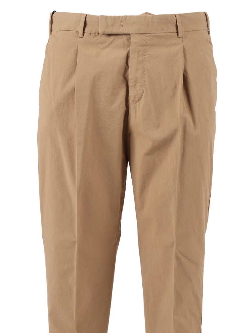 Pt01 Rebel Pleated Casual Straight-Leg Pants