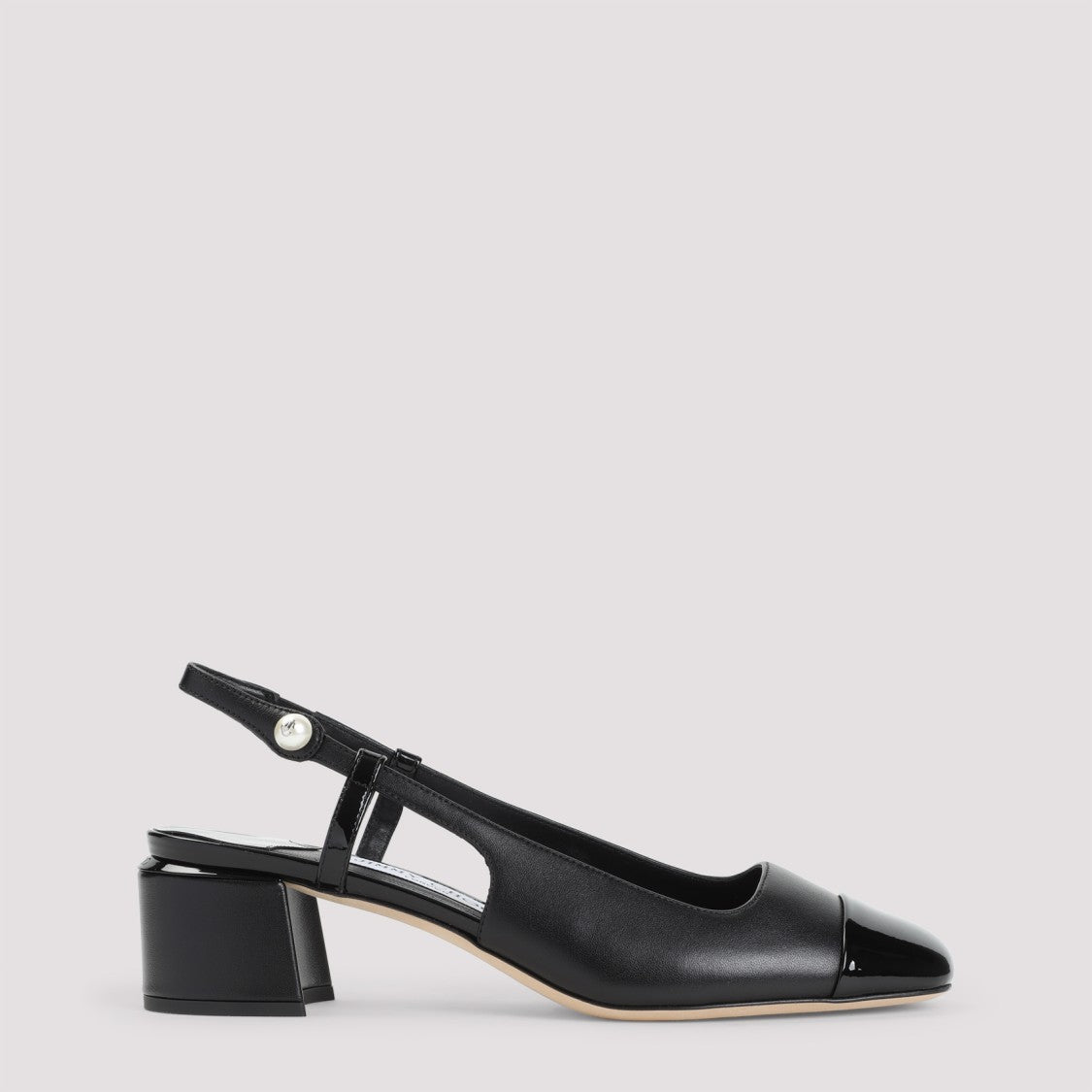 Jimmy Choo Black Patent Nappa Leather Elisa Sb 45 Pumps