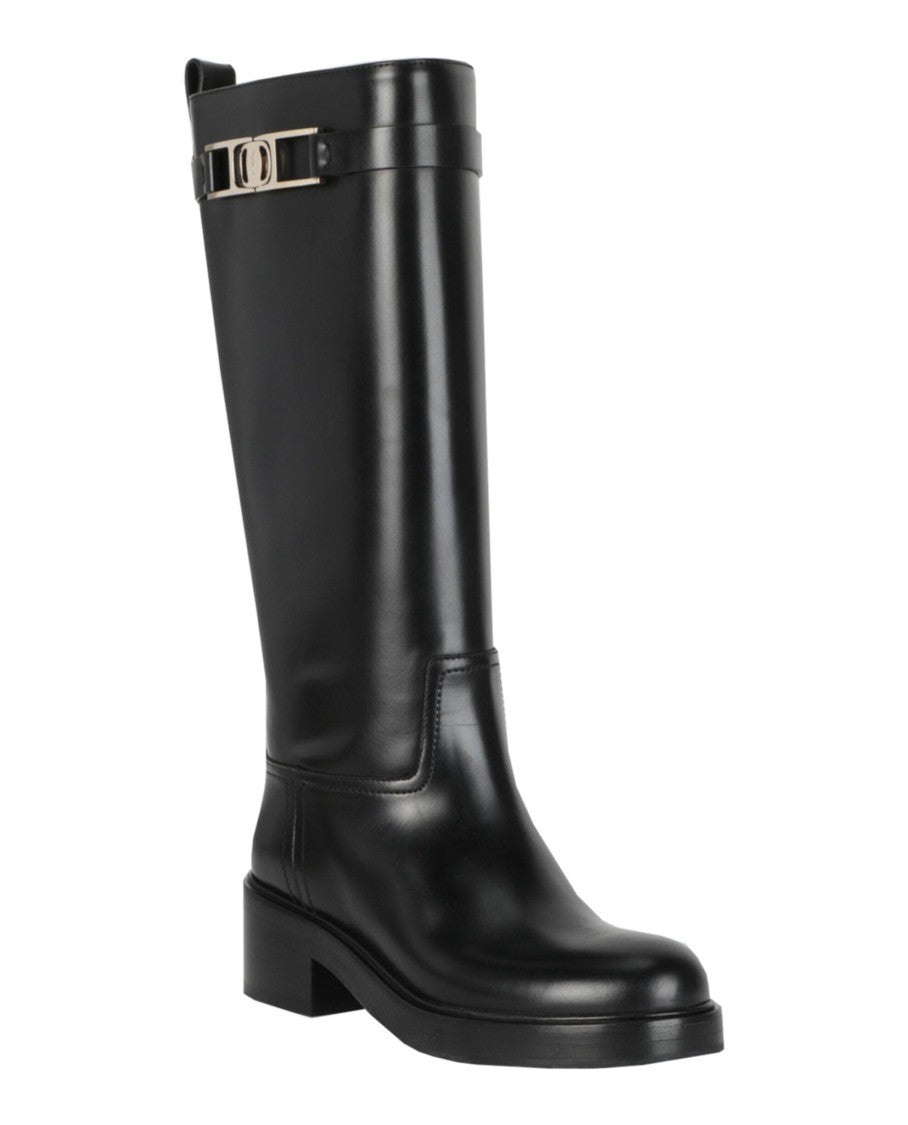 Ferragamo Rosalie Leather Boots