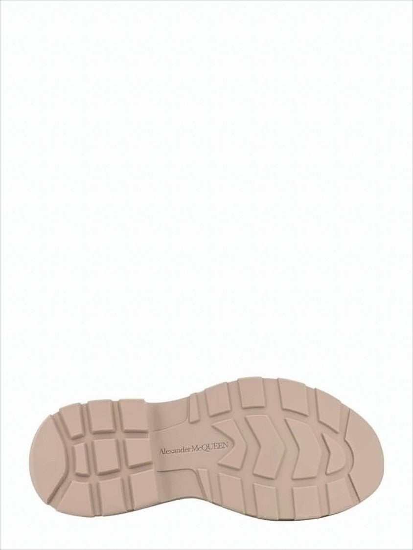 Alexander Mcqueen Monochrome Sneakers With Textured Sole