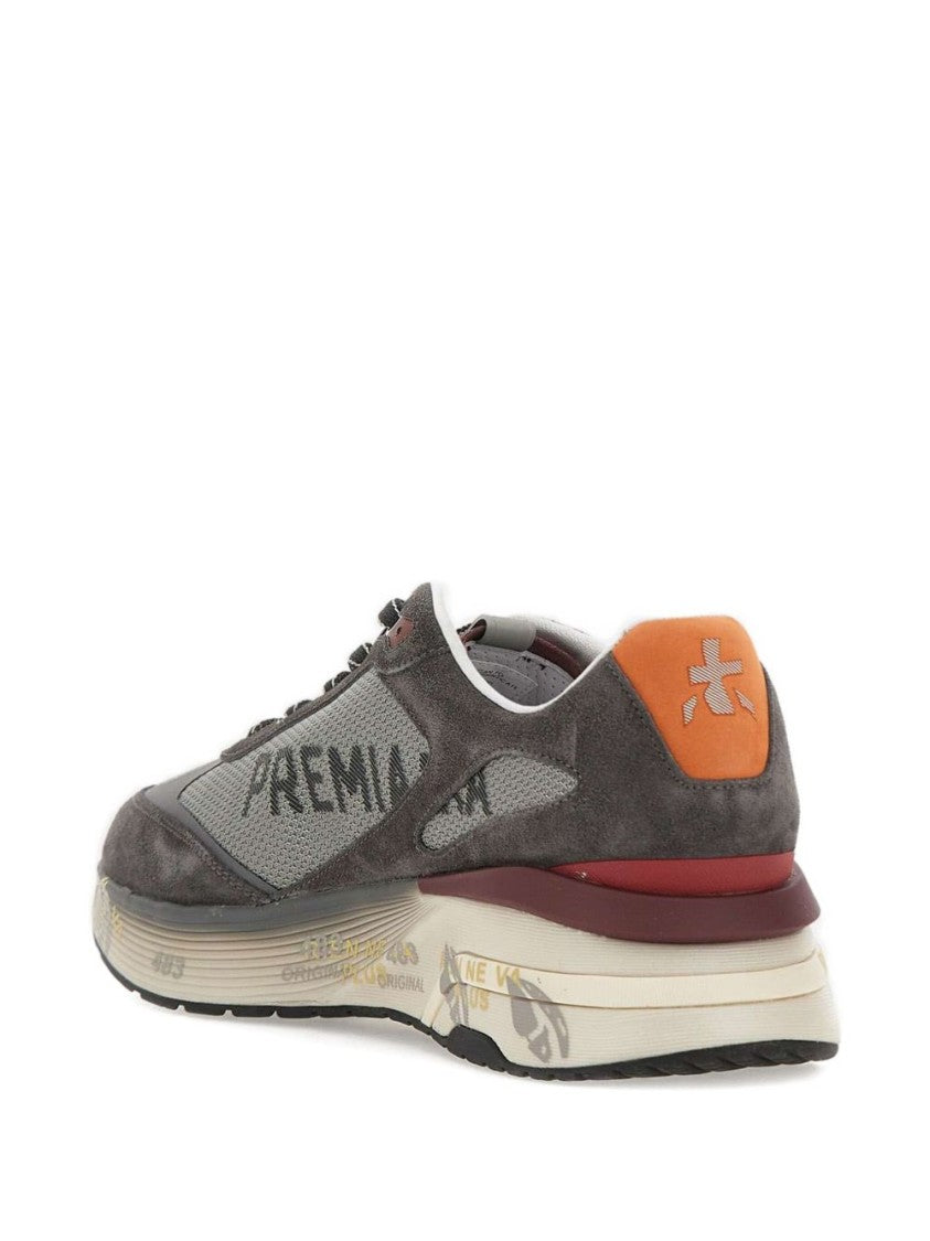 Premiata Suede And Mesh Sneakers