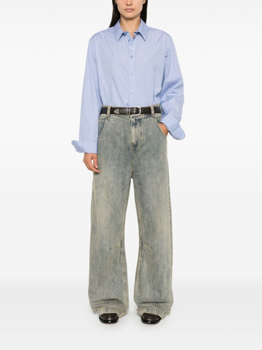 Entire Studios Mid-Rise Light Blue Denim Jeans