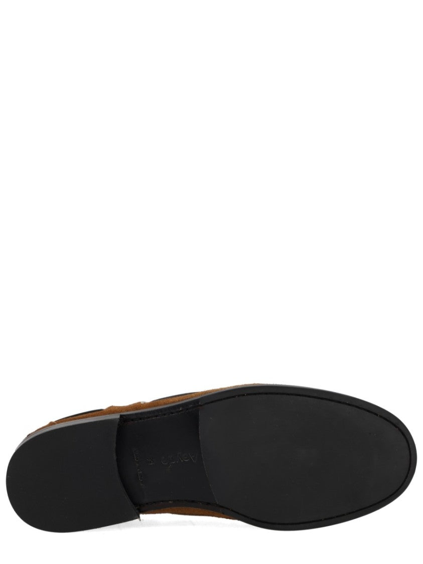 Aeydē Harris Cow Suede Lace-Up Loafers