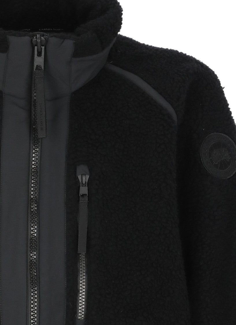 Canada Goose Short Padded Fleece Jacket With Functional Pockets