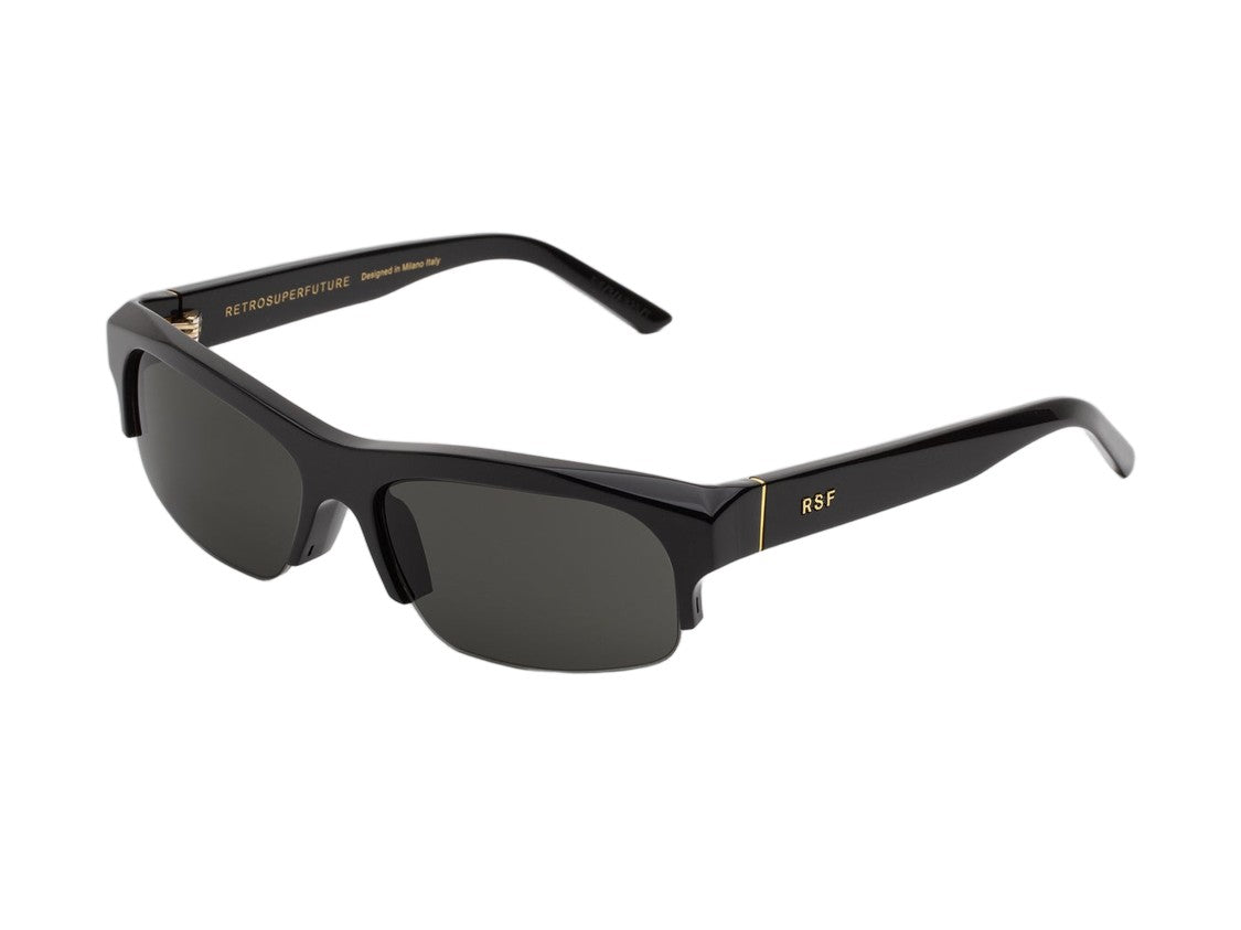 Retrosuperfuture Gold Scatto Angular Acetate Sunglasses