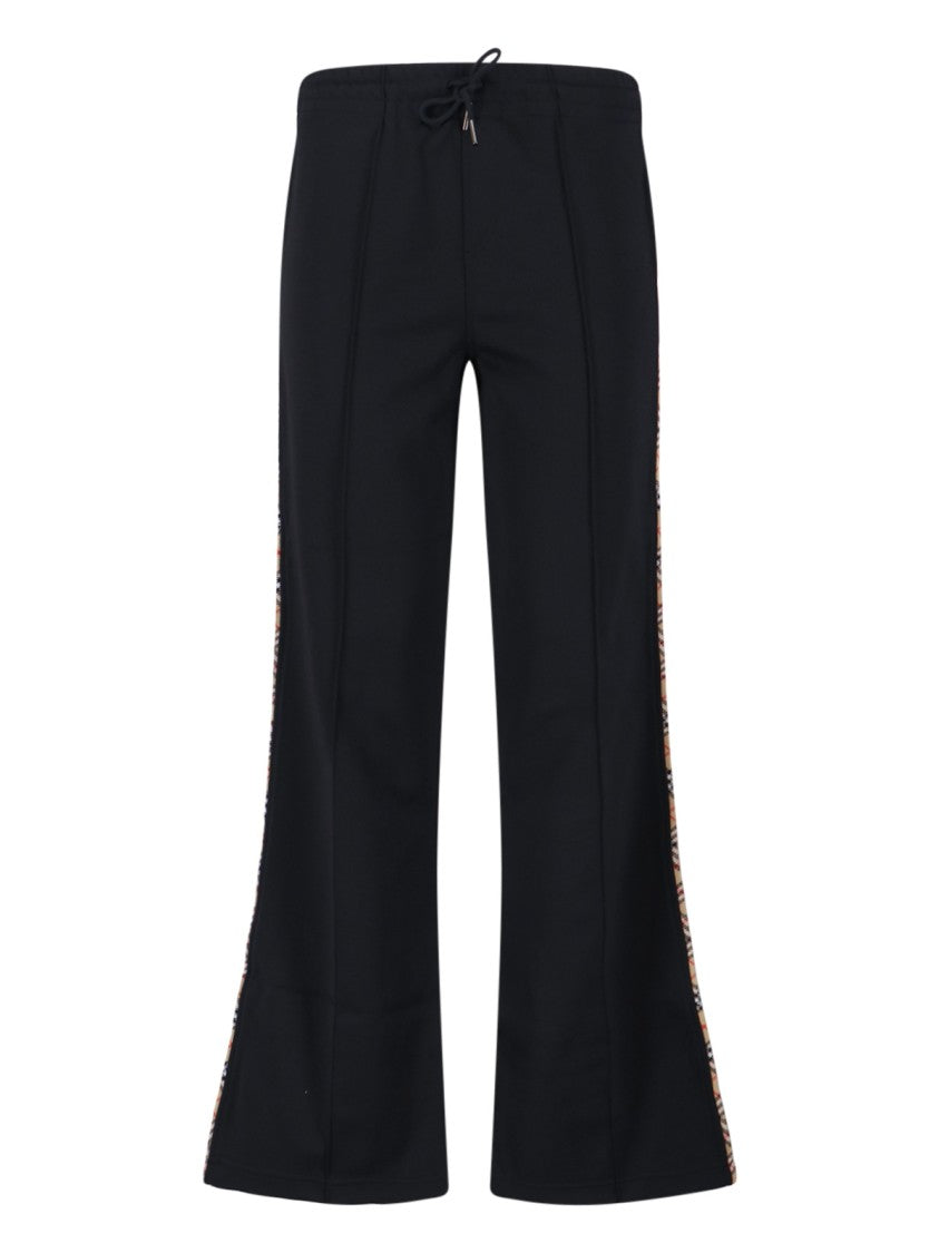 Burberry Flared Trousers With Drawstring Waistband