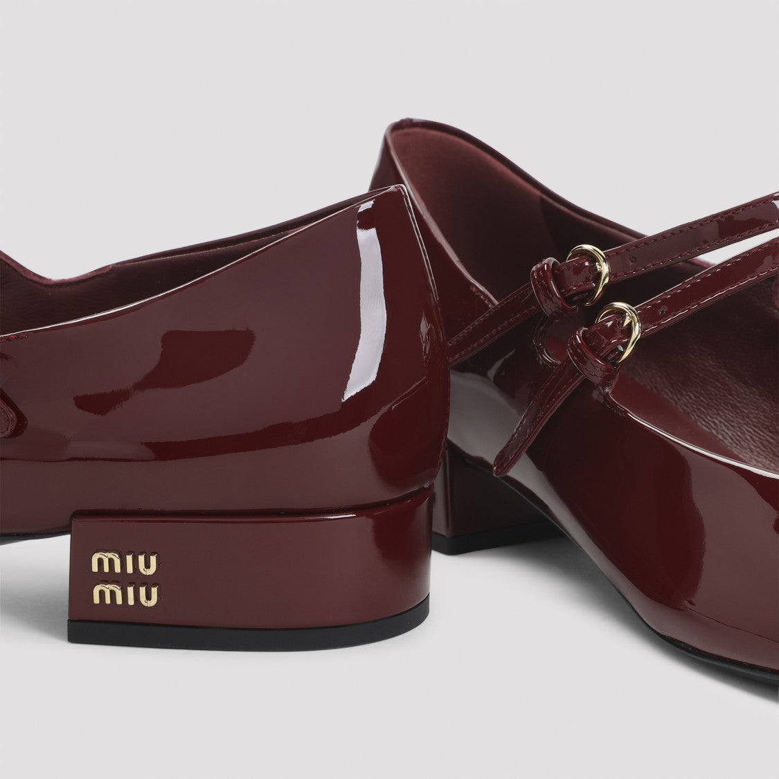 Miu Miu Purple Calf Leather Decollete Pumps