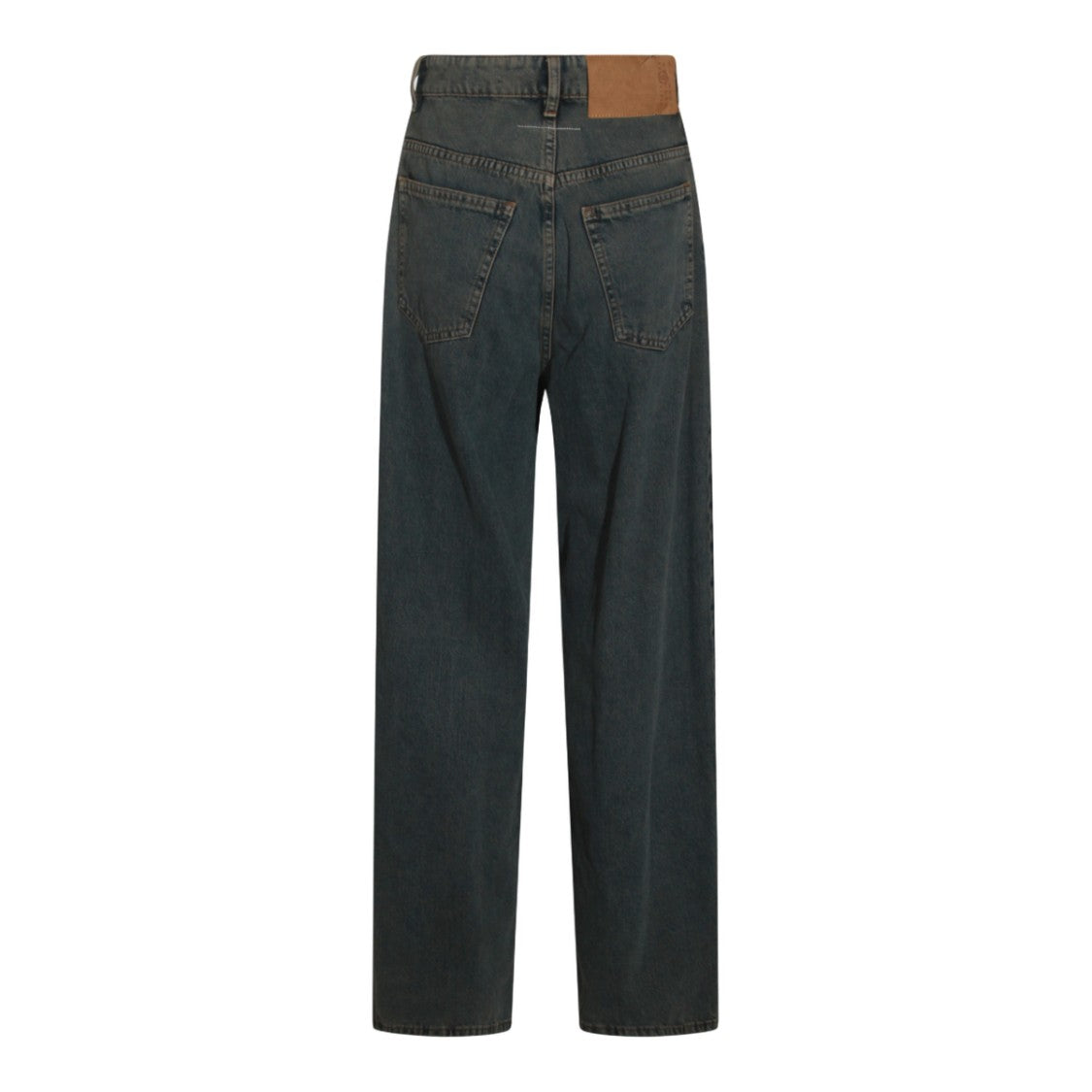 Mm6 By Maison Margiela High-Waisted Straight-Leg Jeans With Classic Five-Pocket Design