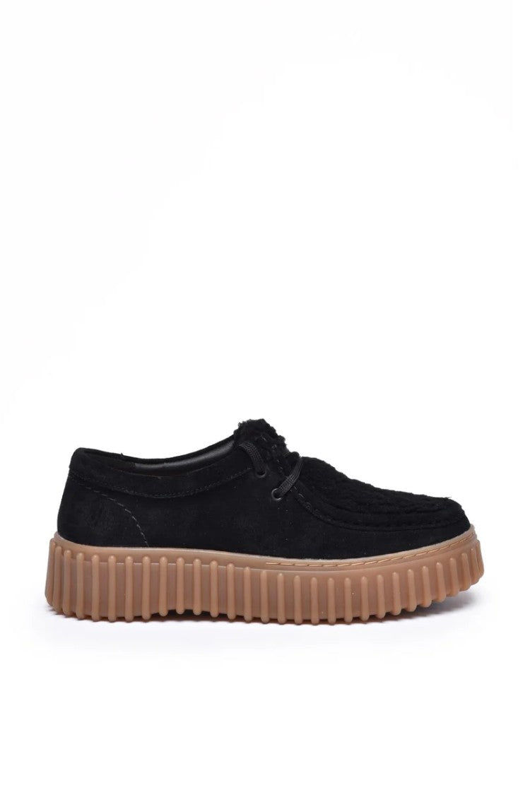 Clarks Black Suede Desert Boots