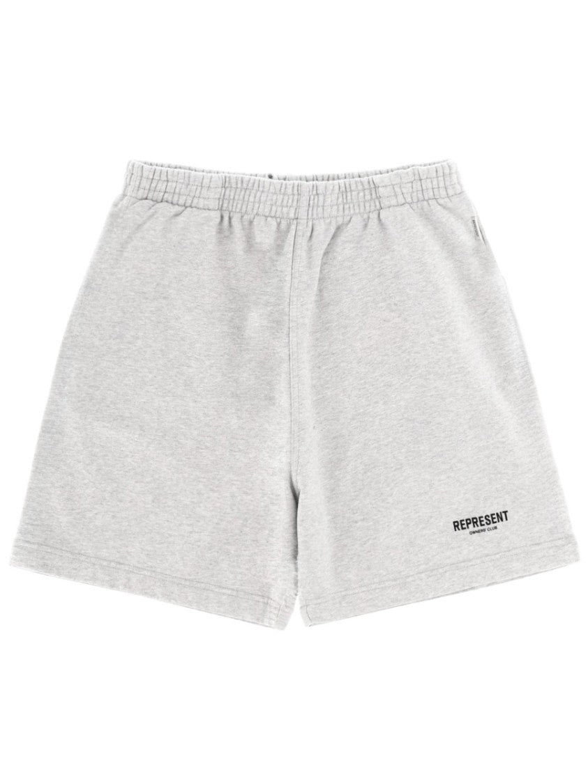 Represent Relaxed Fit Cotton Shorts With Patch Pockets