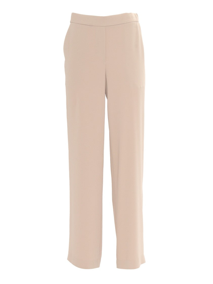 P.A.R.O.S.H. Straight-Leg Trousers With Elastic Waistband And Minimalist Design