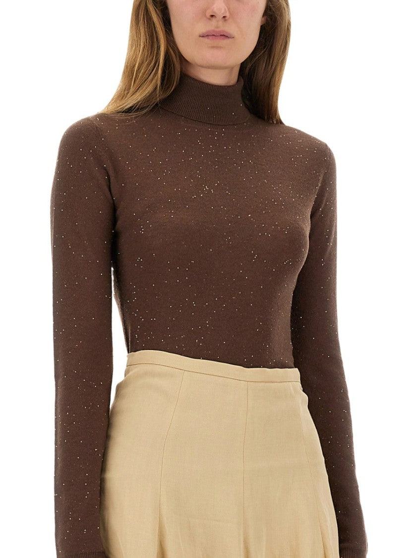 Fabiana Filippi Speckled Wool Blend Jersey