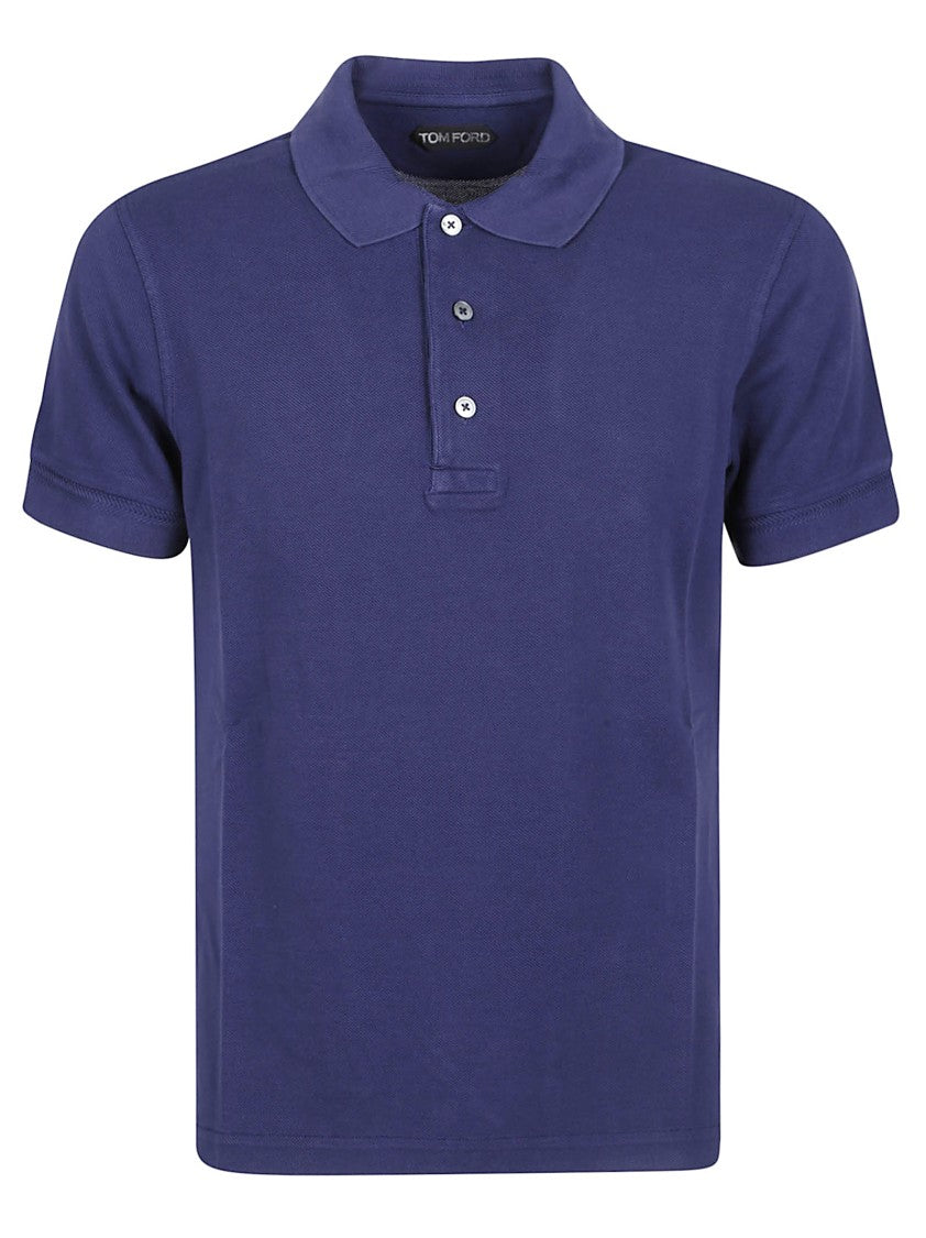 Tom Ford Short Sleeve Relaxed Lyocell Polo Shirt