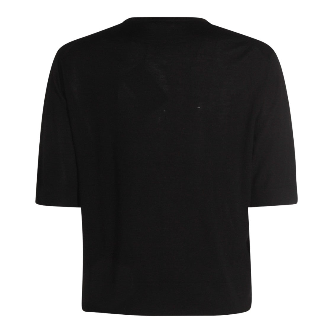 Malo Versatile Black Sweater With Classic Crew Neckline