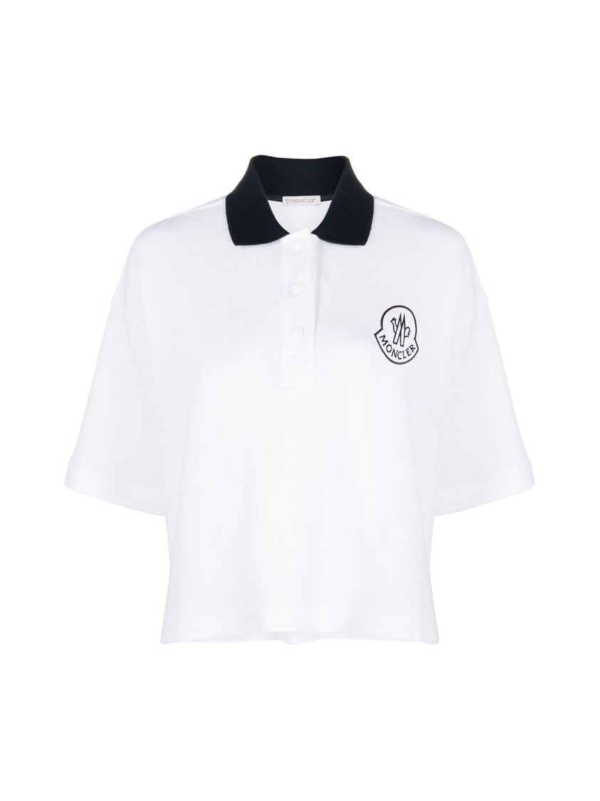 Moncler Logo Embroidered Short-Sleeved Polo Shirt