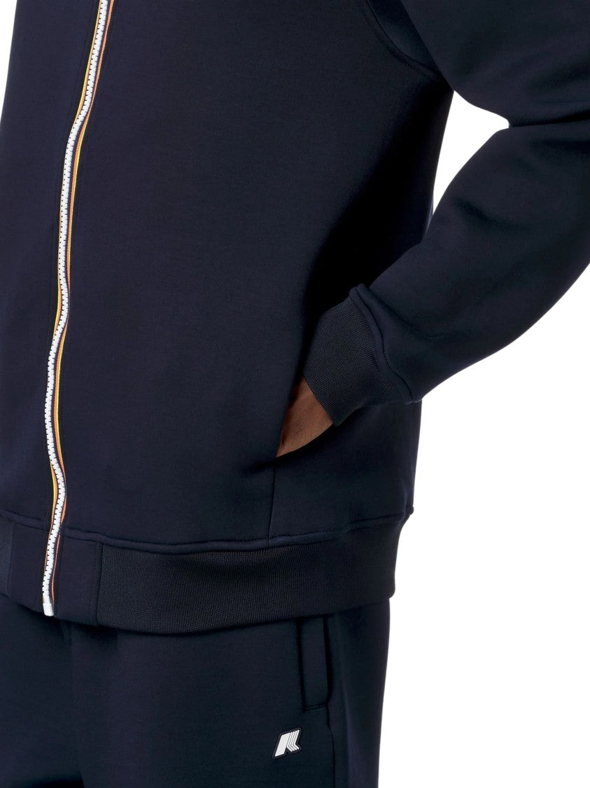 K-Way Rainer Spacer Fleece Tricolor Stripe Hoodie