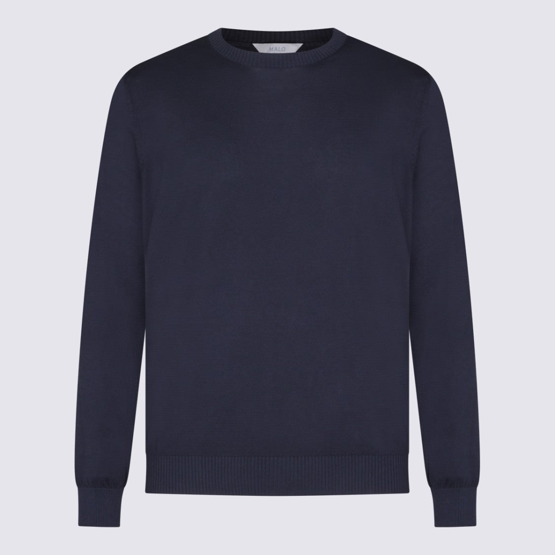 Malo Solid Blue Knitwear Sweater