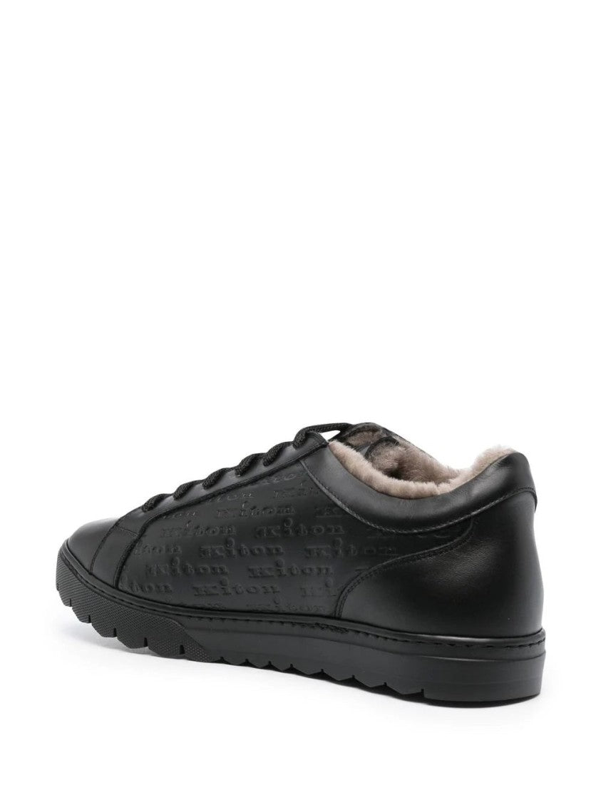 Kiton Lace-Up Formal Shoes With Embossed Detailing And Textured Sole