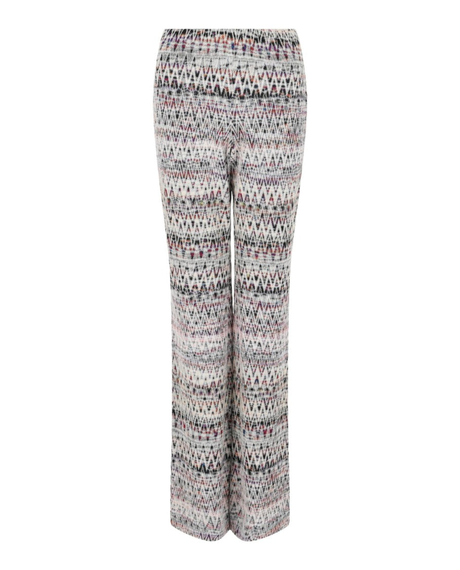 M Missoni Zig Zag Patterned Flared-Leg Pants