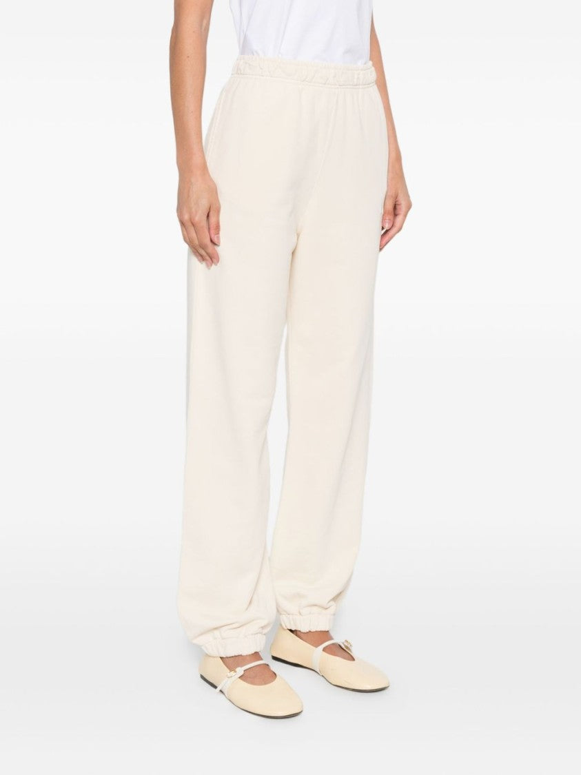 Pinko Wide Beige Trousers With Relaxed Fit