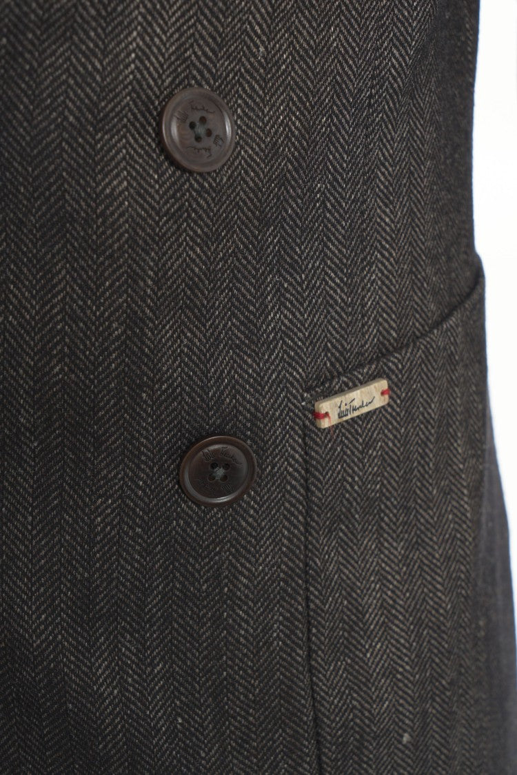 Luis Trenker Double-Breasted Lusimone Blazer With Herringbone Pattern