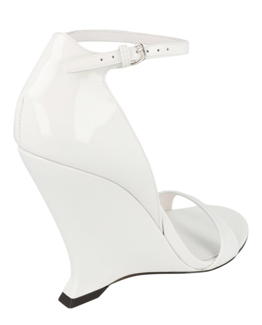 Ferragamo Vidette Patent Leather Wedge Sandals
